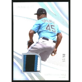 2021 Immaculate Collection Materials Nameplate #10 Sixto Sanchez/15