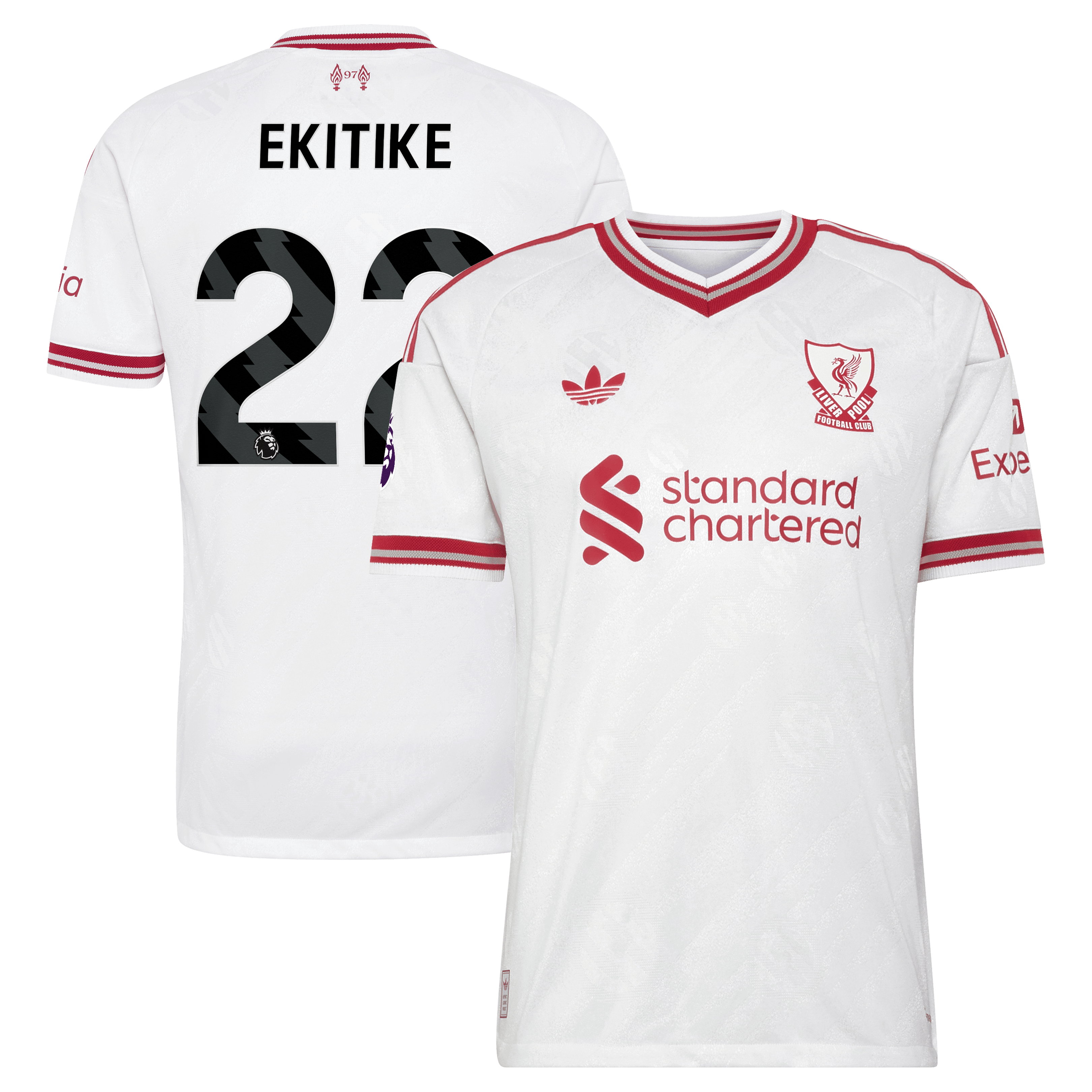 Men's adidas Hugo Ekitike White Liverpool 2026/27 Away On-Field Authentic Jersey