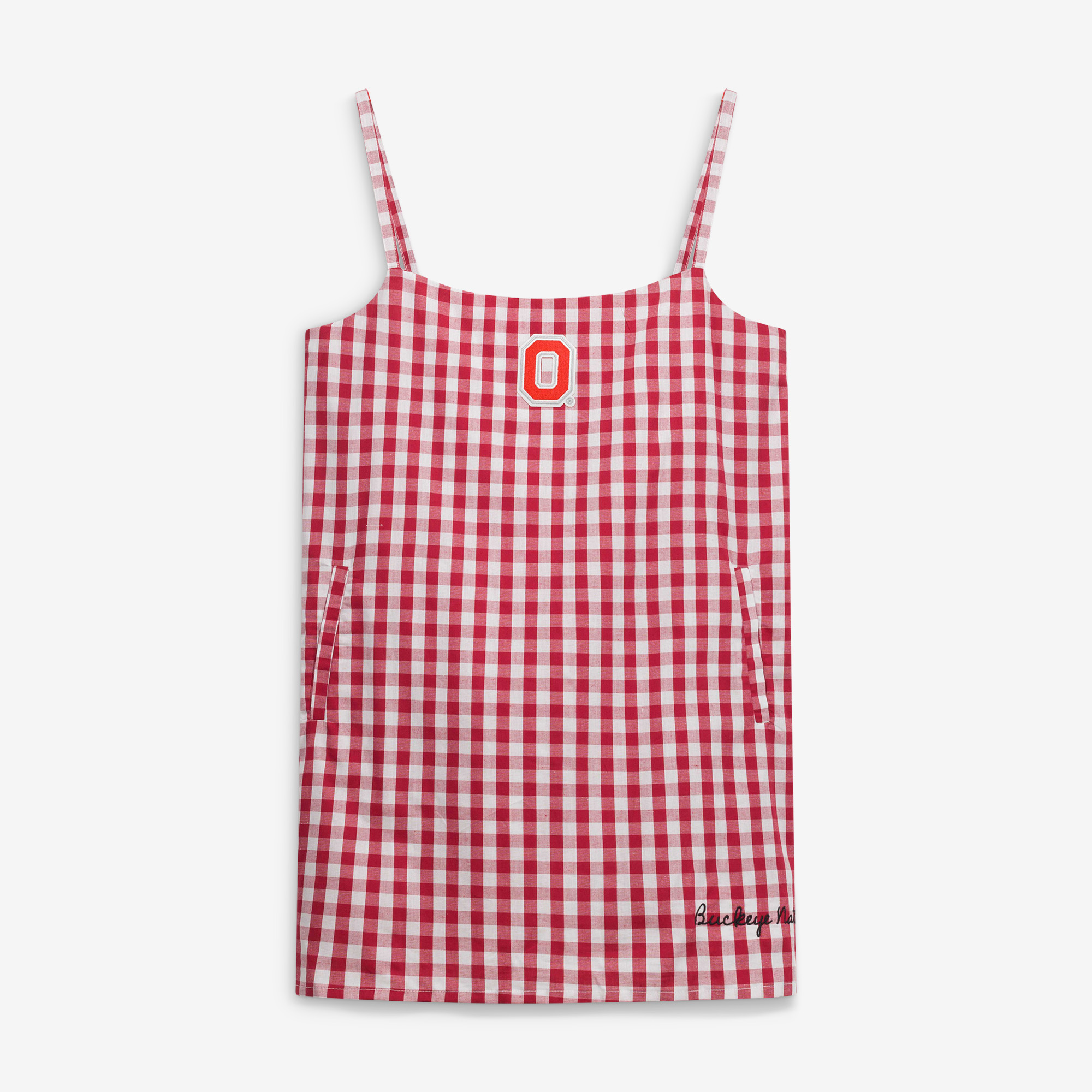 Women’s Gameday Social Scarlet Ohio State Buckeyes Gingham Skort Dress Women’s Gameday Social Scarlet Ohio State Buckeyes Gingham Skort Dress