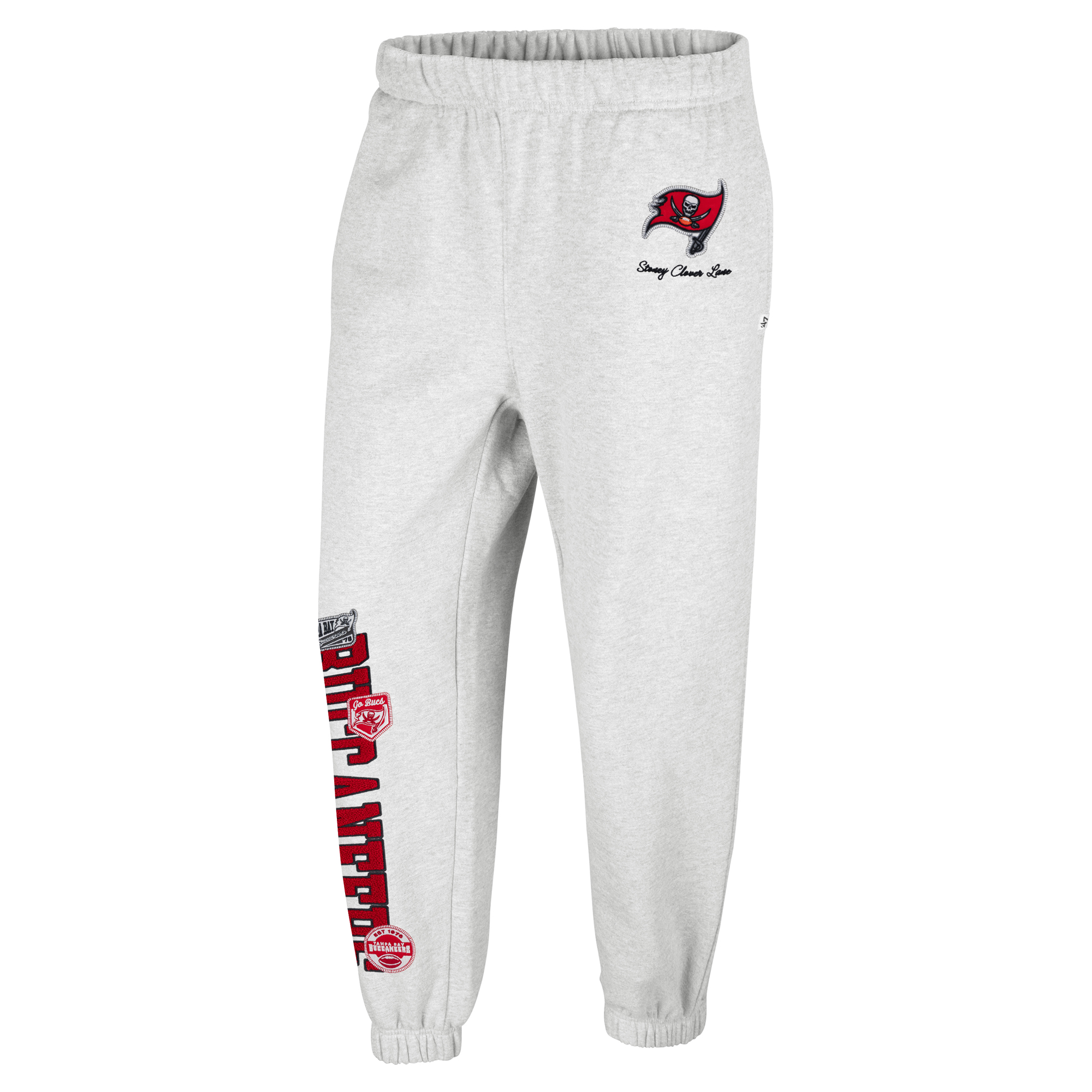 Women's Stoney Clover Lane x '47 Gray Tampa Bay Buccaneers Overlay Venice Jogger Pants