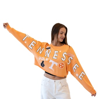 Women's Gameday Social Tennessee Orange Tennessee Volunteers Patch Phipps Sweatshirt