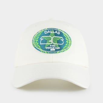 Unisex Natural FIFA World Cup 2026 Dallas Patch Dad Adjustable Hat