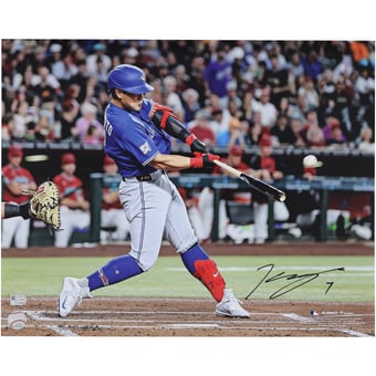 Kazuma Okamoto Toronto Blue Jays Autographed 16" x 20" Hitting Photograph