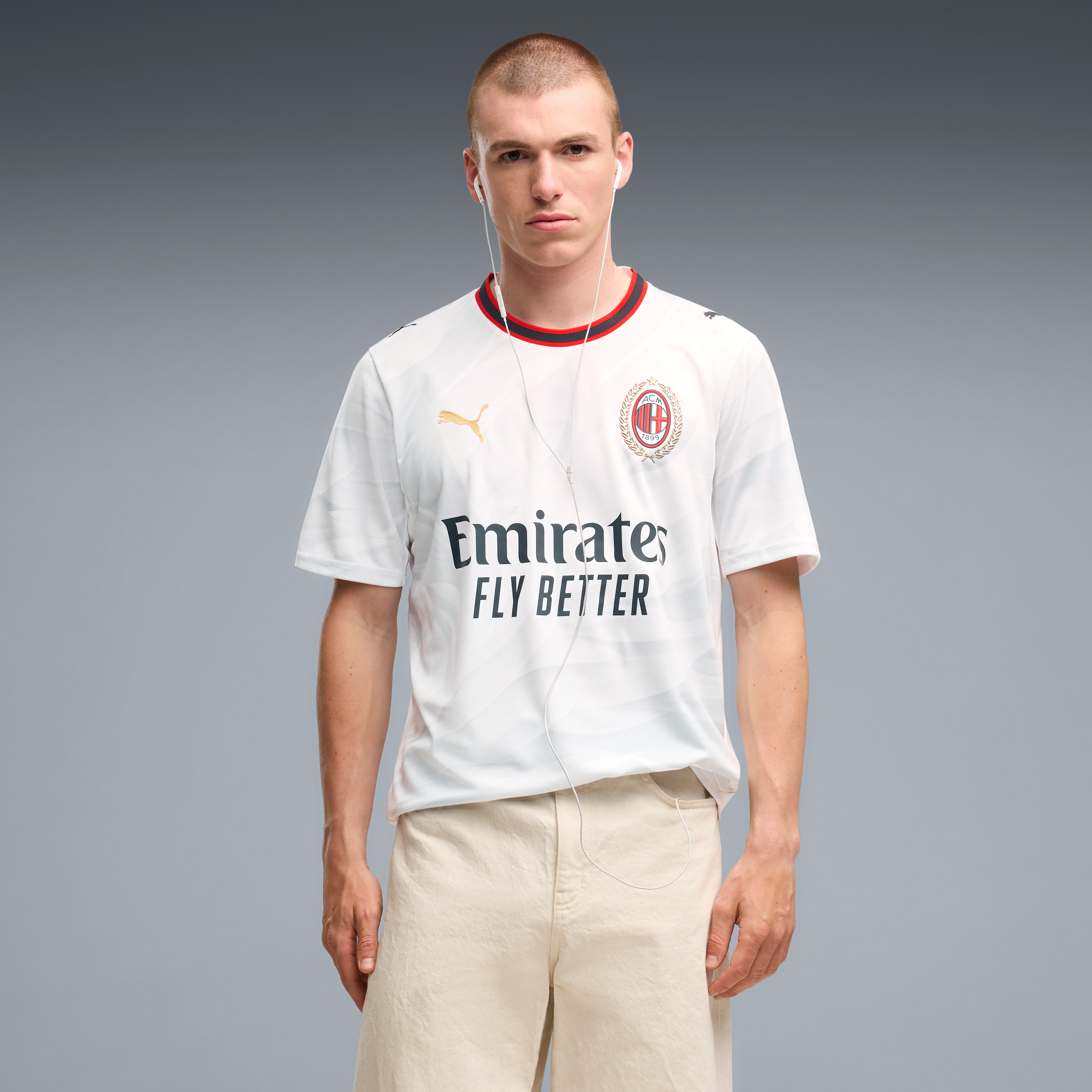 Men's Puma White AC Milan 2026/27 Away Replica Jersey