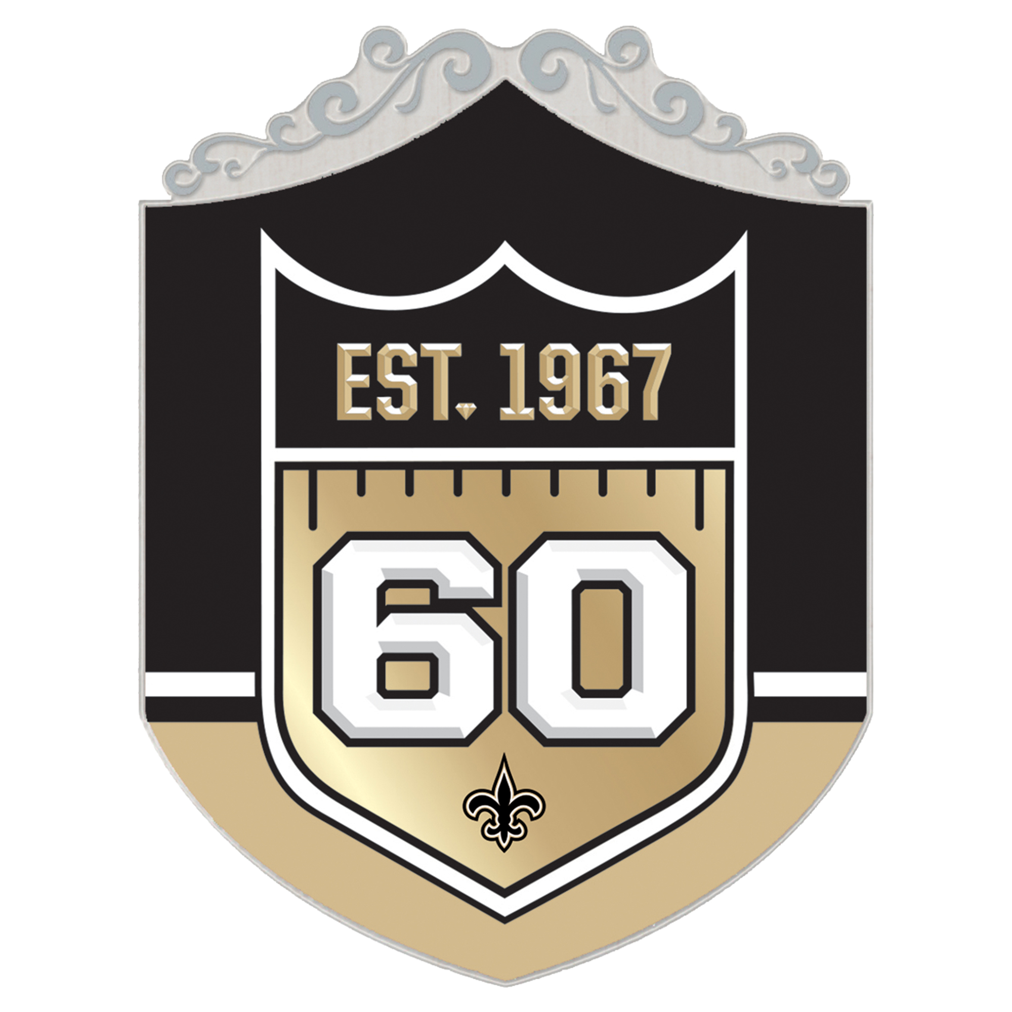 WinCraft New Orleans Saints  60th Anniversary Collector Pin