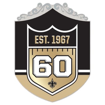 WinCraft New Orleans Saints  60th Anniversary Collector Pin