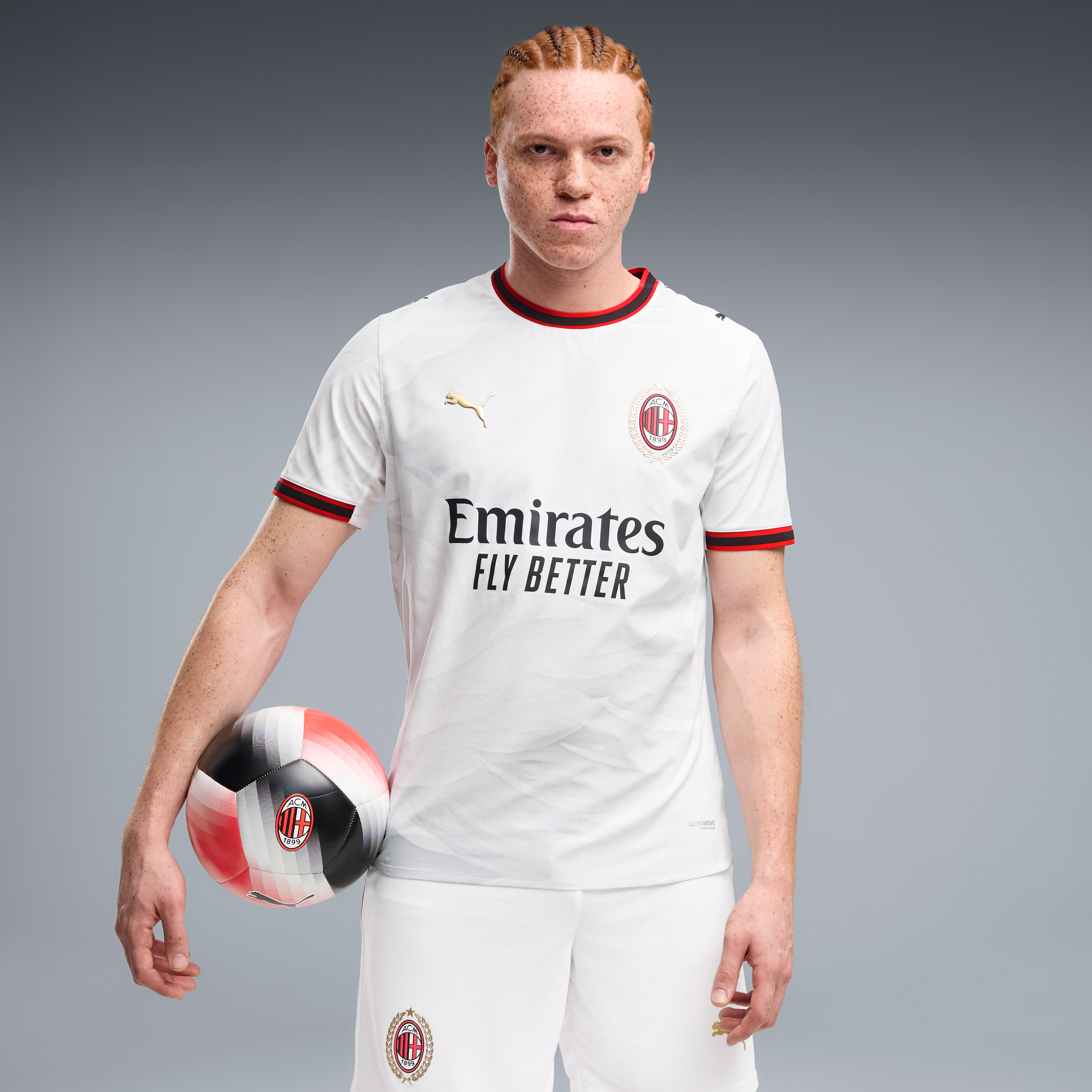 Men's Puma  White AC Milan 2026/27 Away On-Field Authentic Jersey