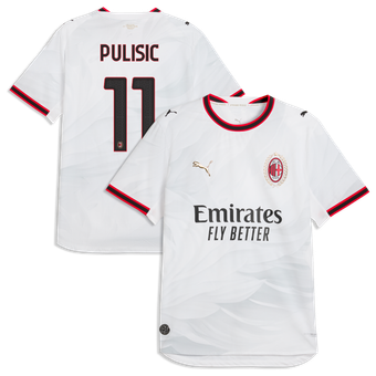 Men's Puma Christian Pulisic White AC Milan 2026/27 Away On-Field Authentic Jersey