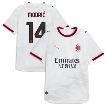 Men's Puma Luka Modrić White AC Milan 2026/27 Away On-Field Authentic Jersey