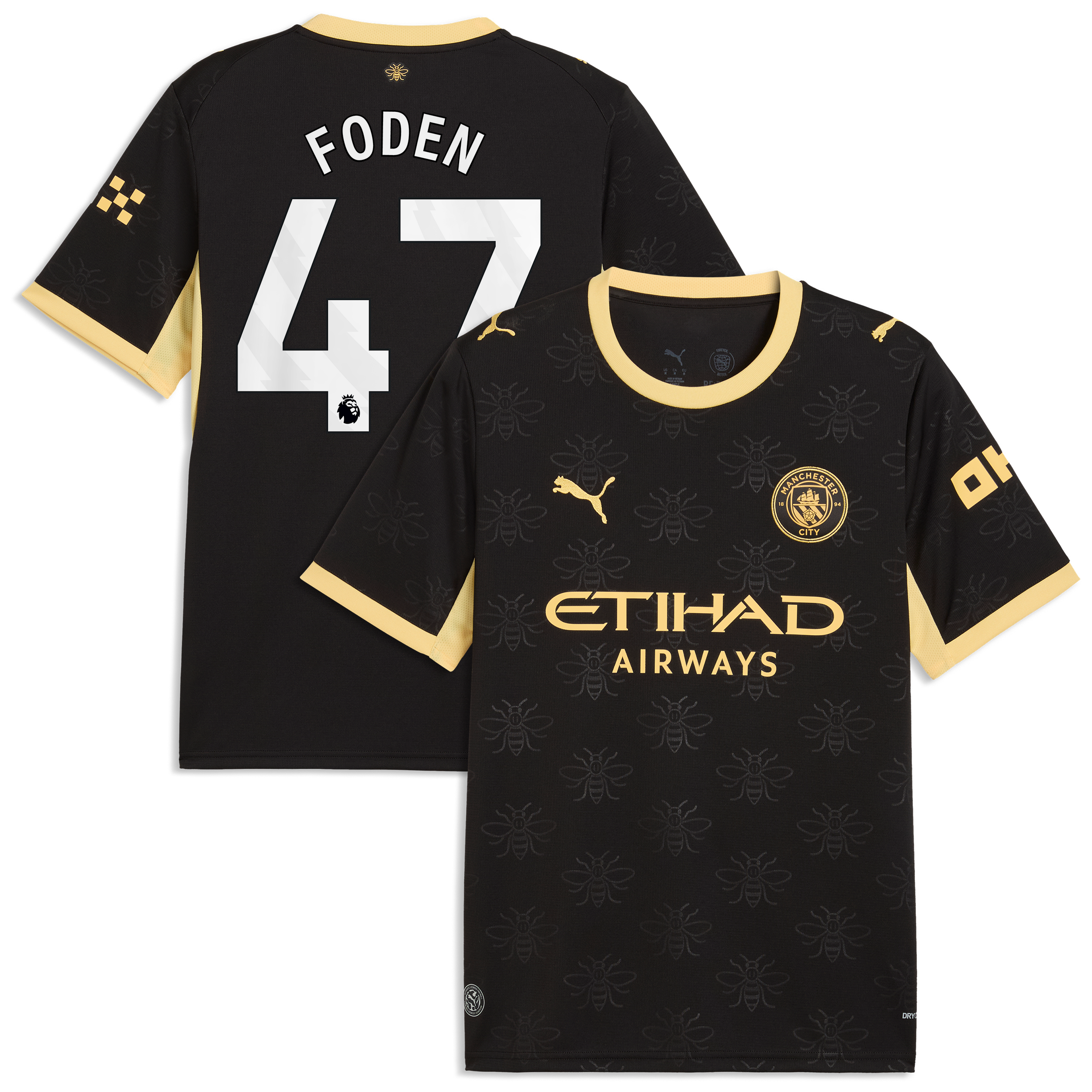 Men's Puma Phil Foden Black Manchester City 2026/27 Away Replica Jersey