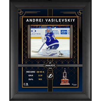 Andrei Vasilevskiy Tampa Bay Lightning Framed 13" x 16" 2026 Vezina Trophy Winner Collage