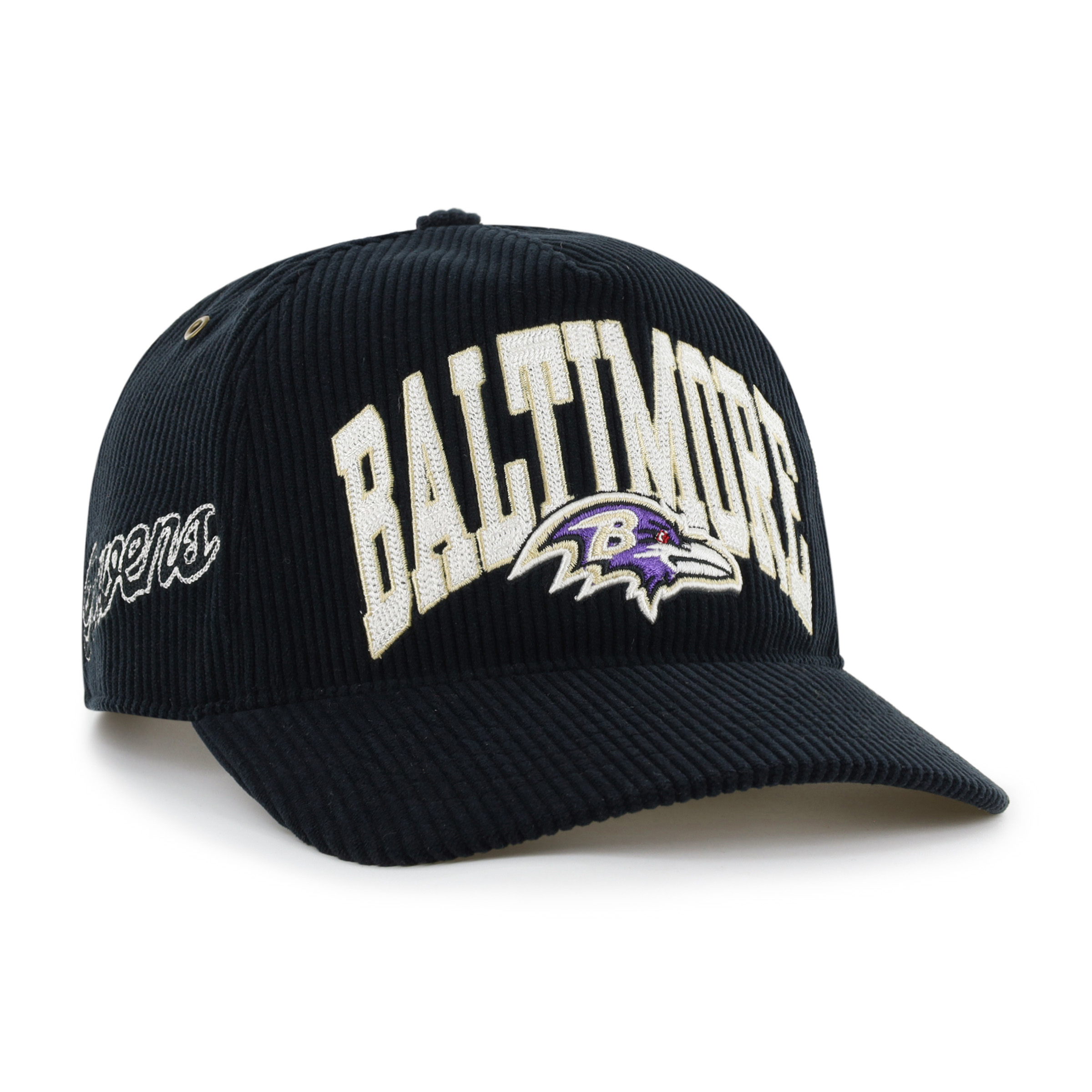 Women's Stoney Clover Lane x '47 Black Baltimore Ravens Big Arch Hitch Adjustable Hat
