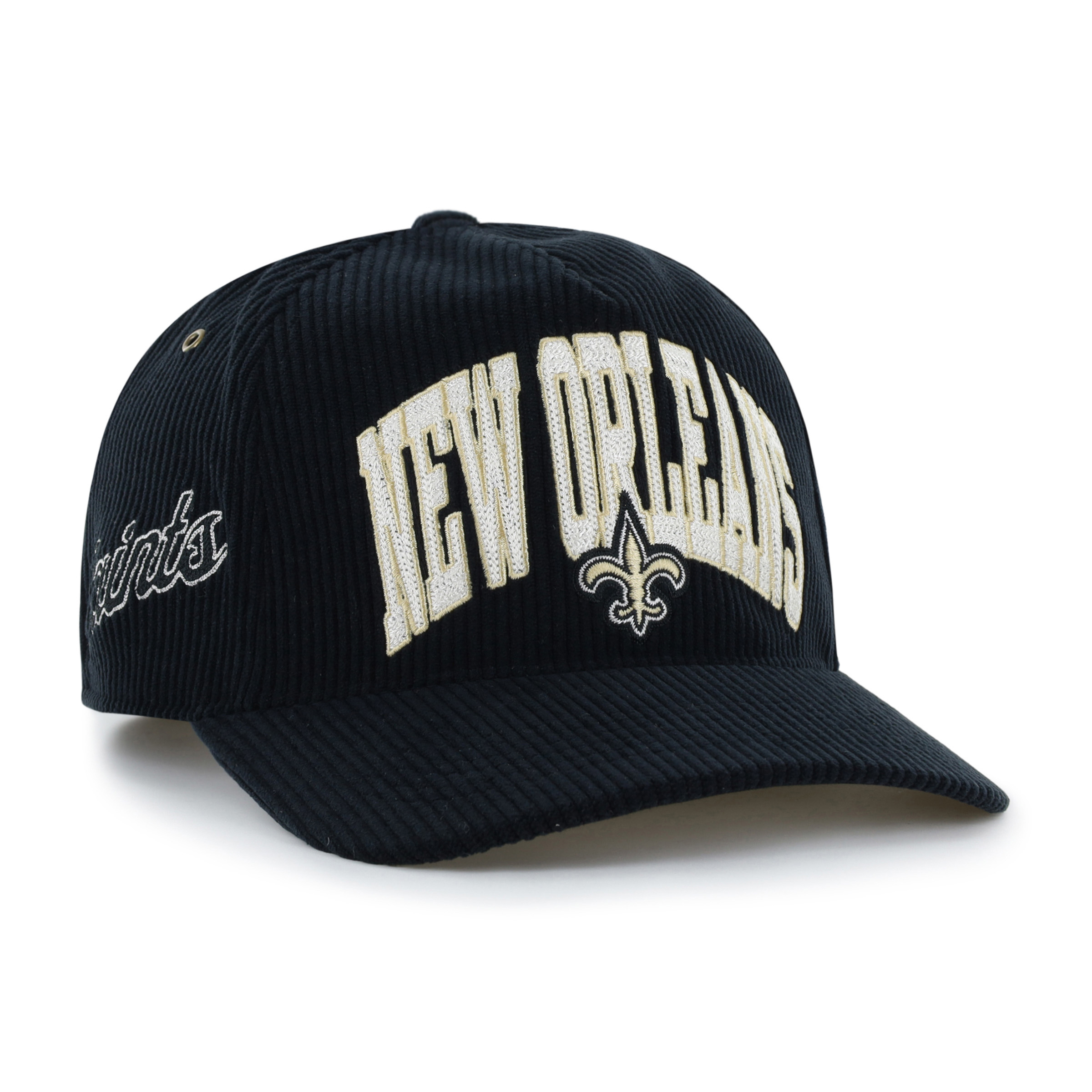 Women's Stoney Clover Lane x '47 Black New Orleans Saints Big Arch Hitch Adjustable Hat