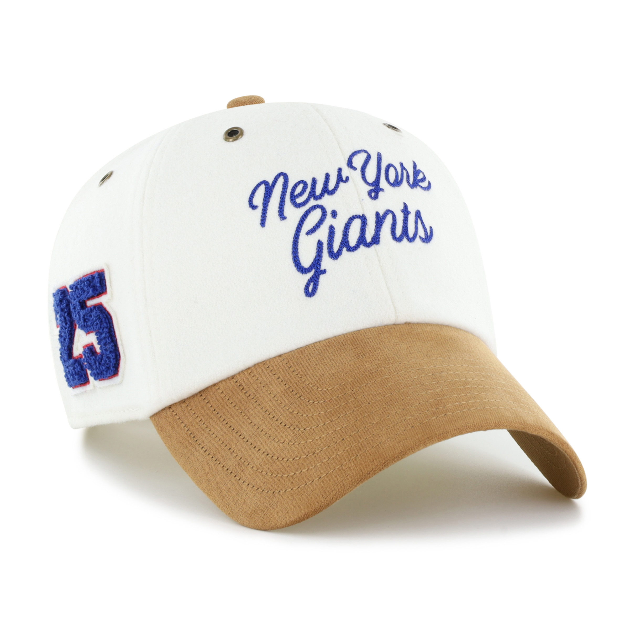 Women's Stoney Clover Lane x '47 Cream/Tan New York Giants Cursive Clean Up Adjustable Hat