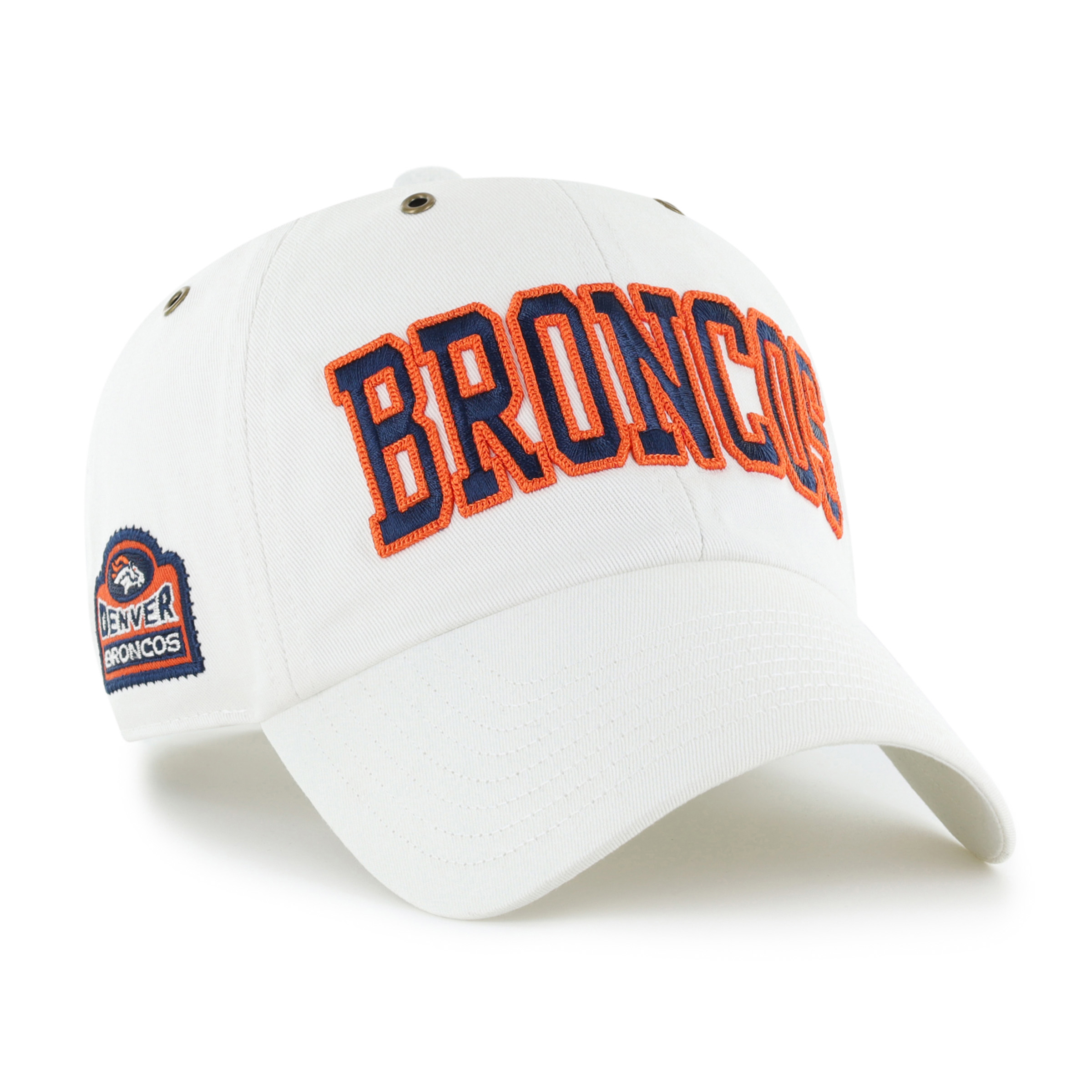 Women's Stoney Clover Lane x '47 White Denver Broncos Overlay Clean Up Adjustable Hat