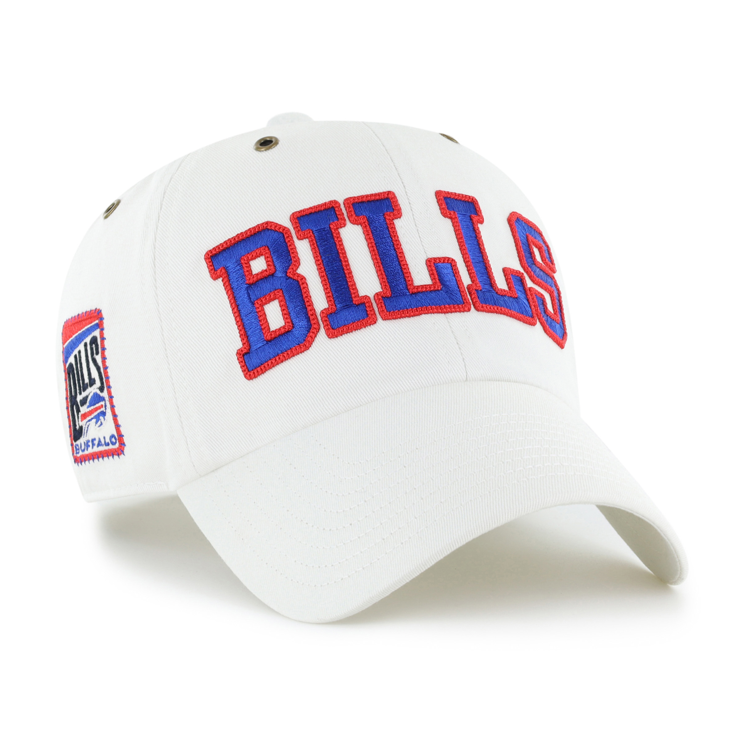 Women's Stoney Clover Lane x '47 White Buffalo Bills Overlay Clean Up Adjustable Hat