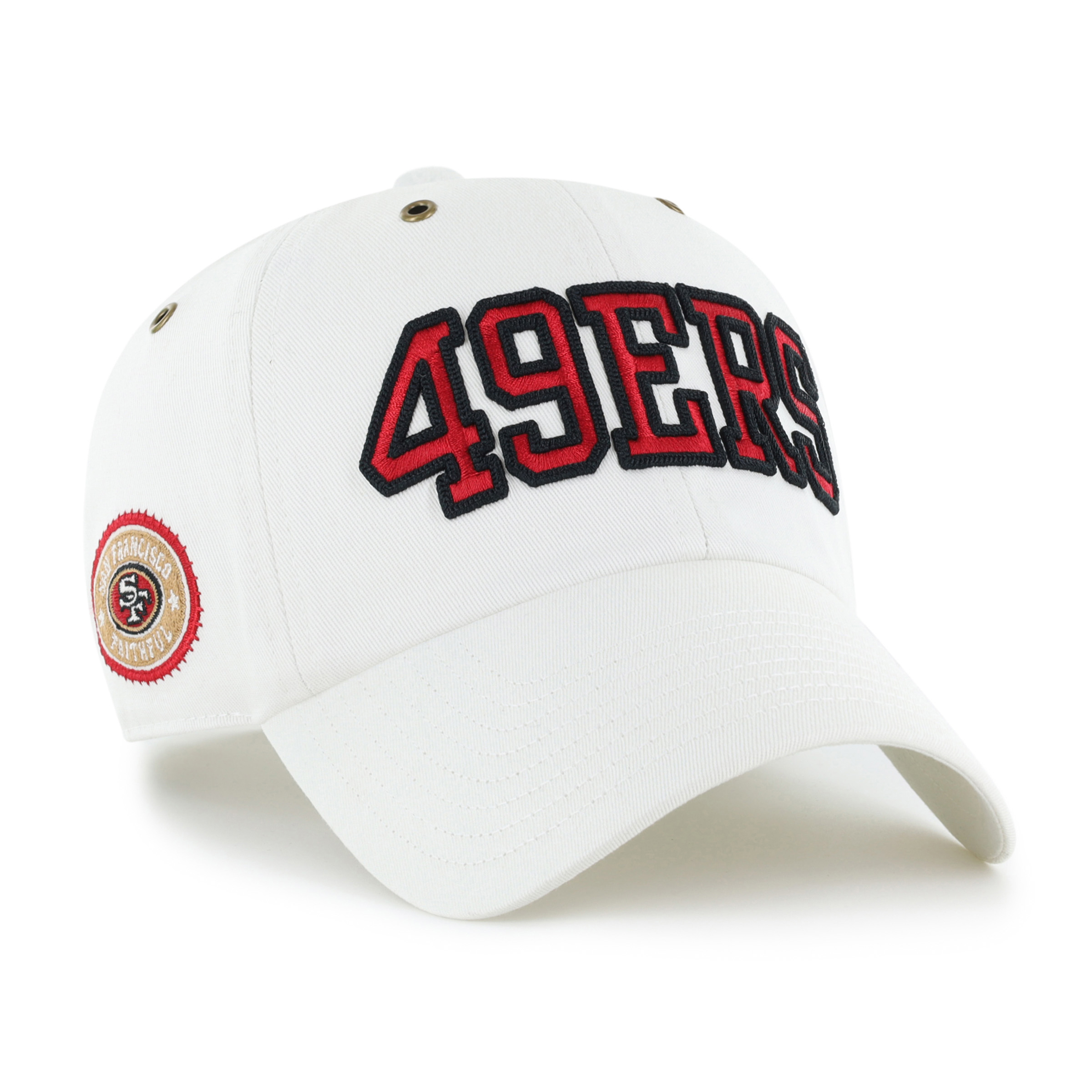 Women's Stoney Clover Lane x '47 White San Francisco 49ers Overlay Clean Up Adjustable Hat