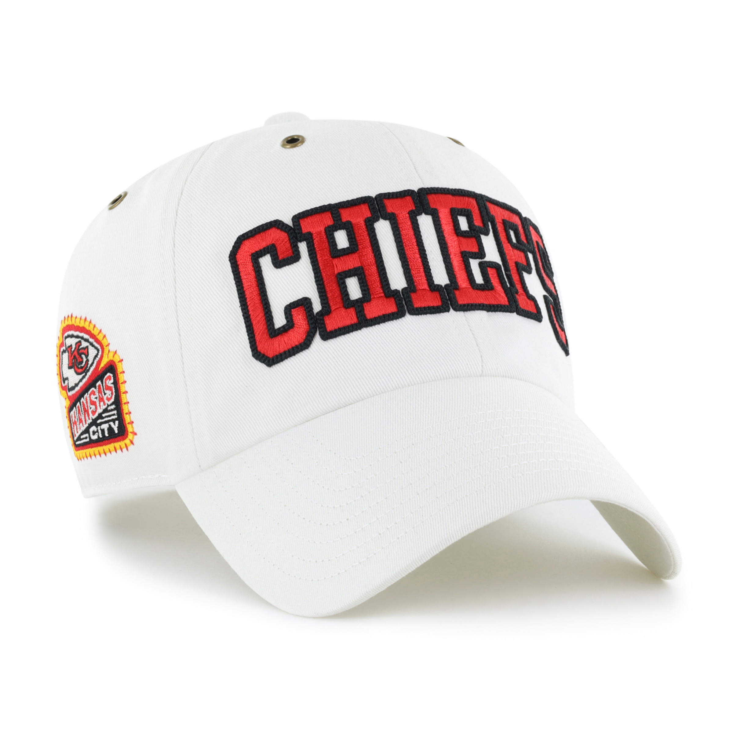 Women's Stoney Clover Lane x '47 White Kansas City Chiefs Overlay Clean Up Adjustable Hat
