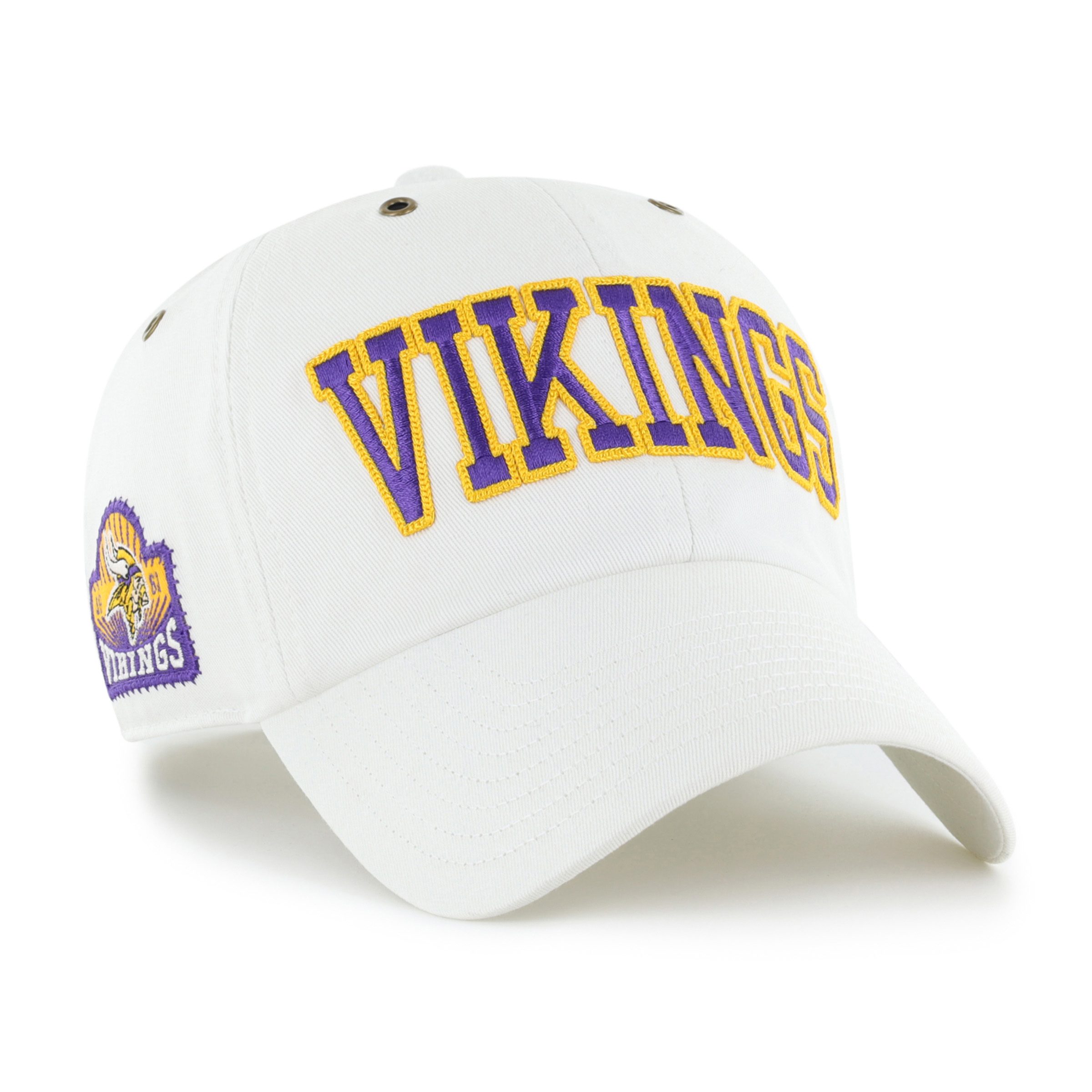 Women's Stoney Clover Lane x '47 White Minnesota Vikings Overlay Clean Up Adjustable Hat