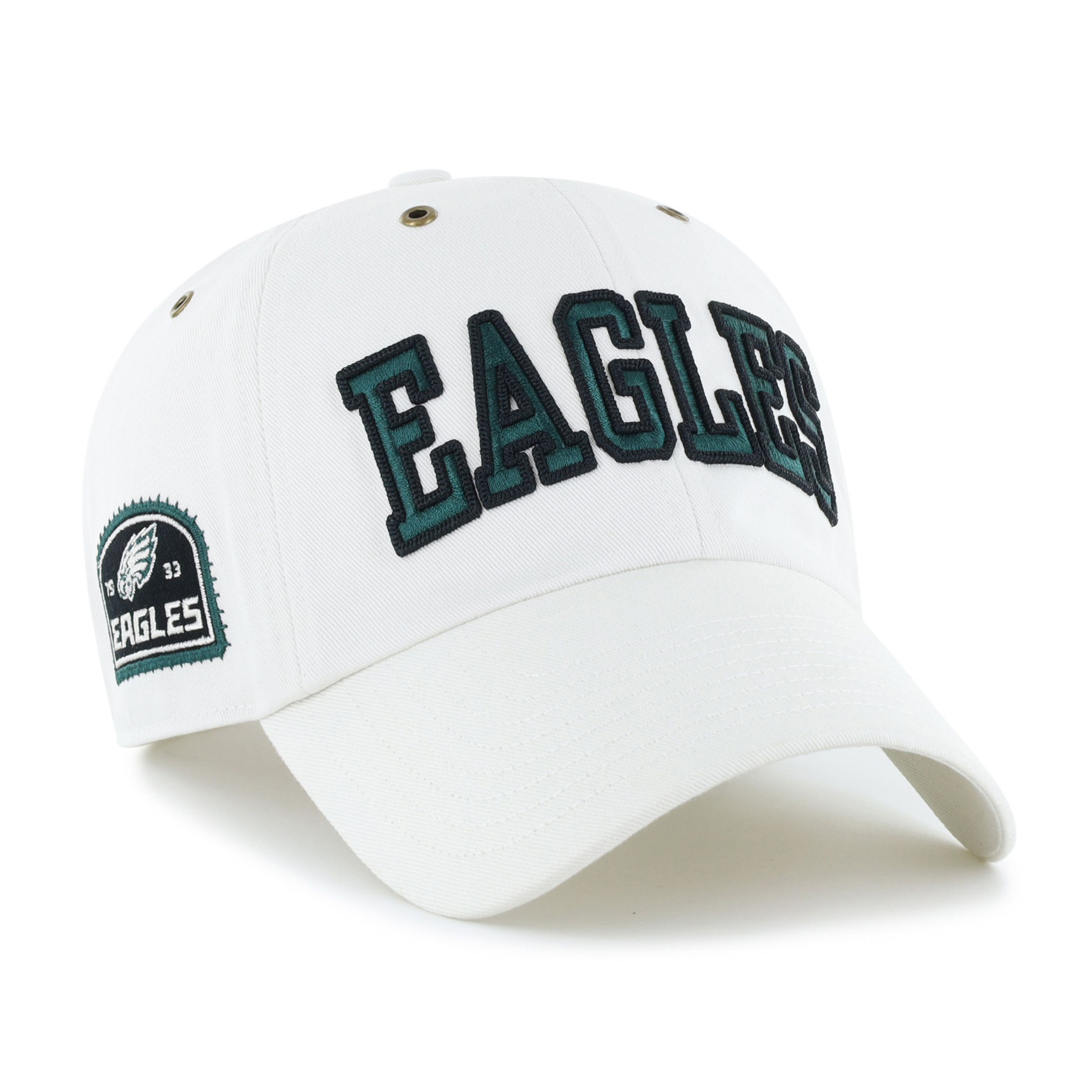 Women's Stoney Clover Lane x '47 White Philadelphia Eagles Overlay Clean Up Adjustable Hat