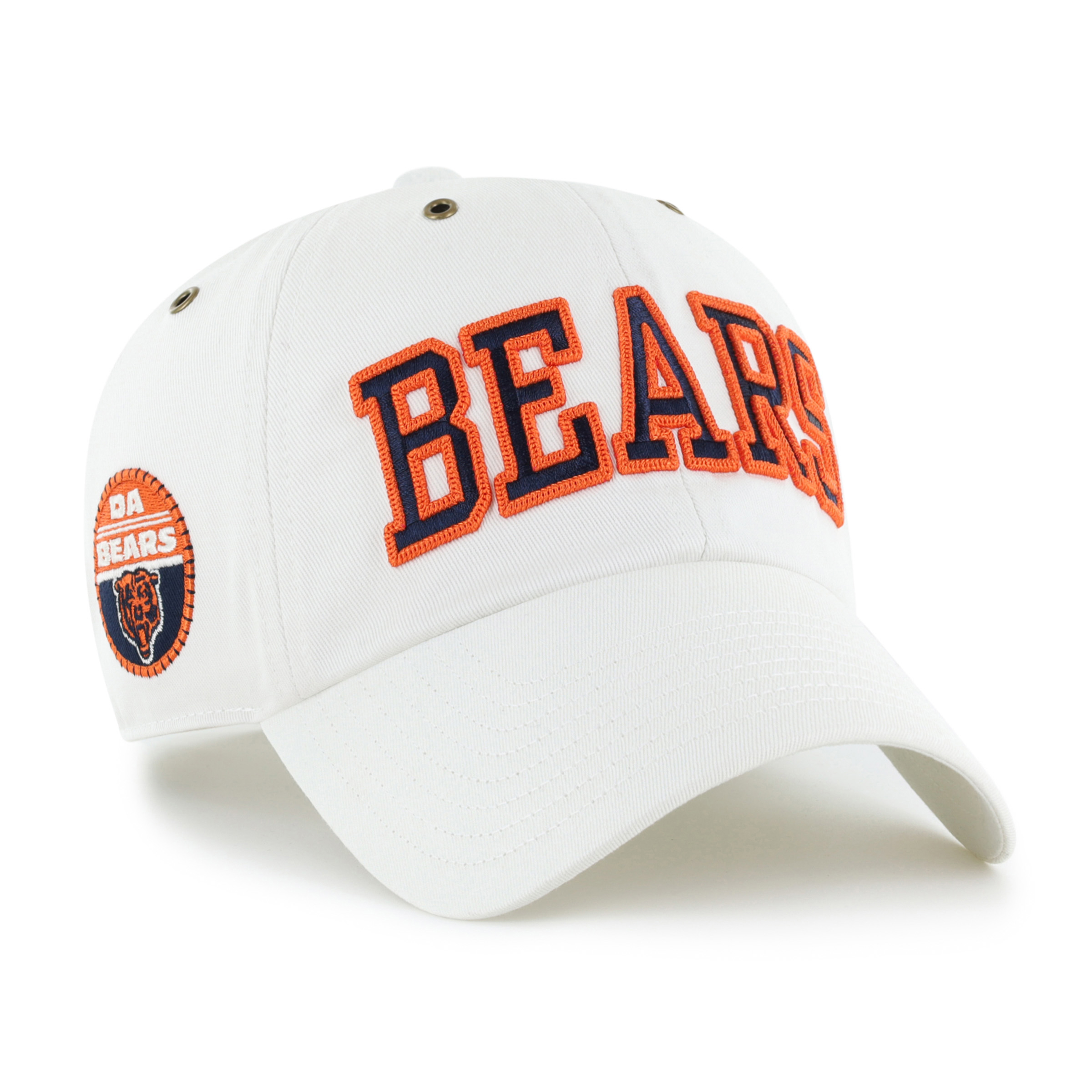 Women's Stoney Clover Lane x '47 White Chicago Bears Overlay Clean Up Adjustable Hat