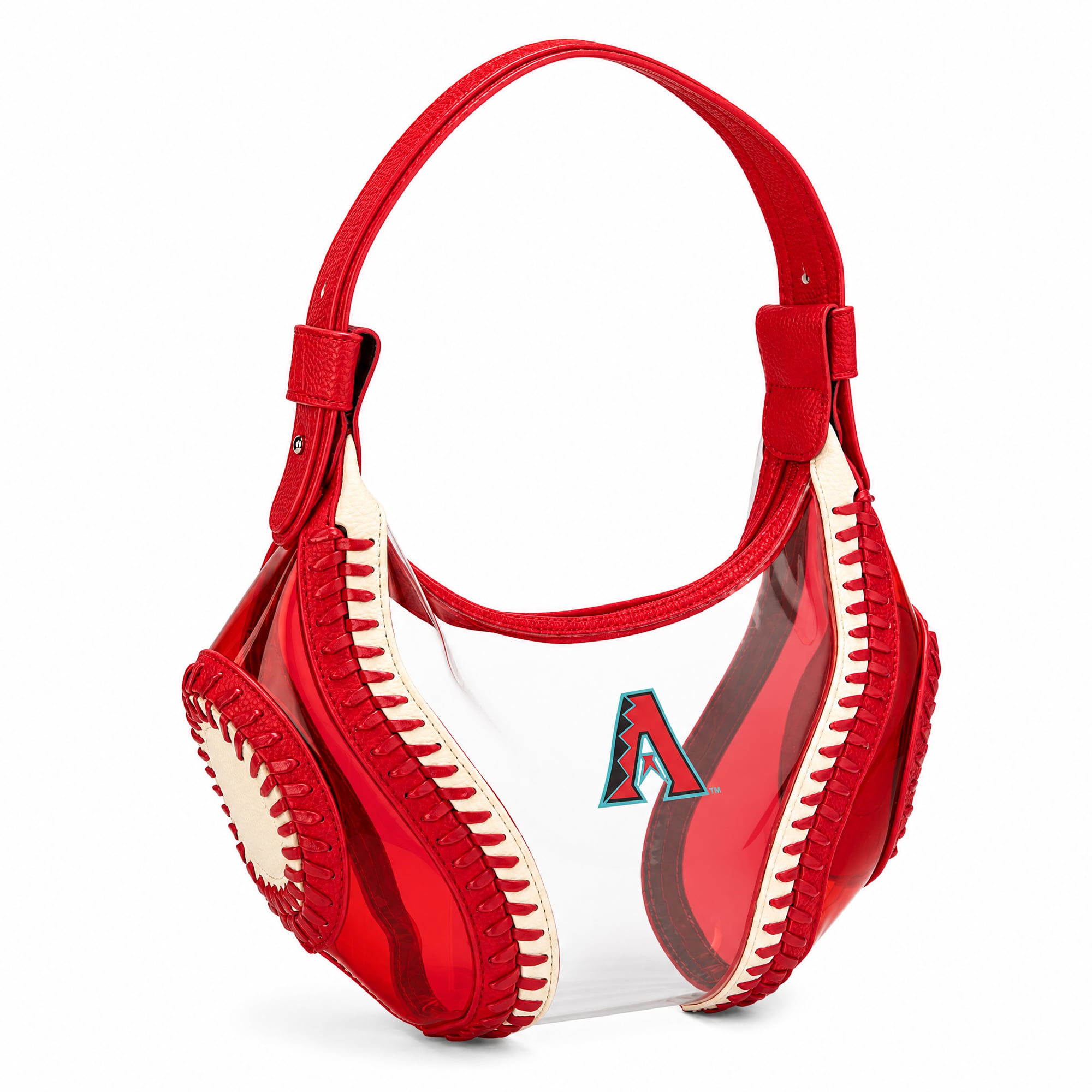 Montana West Arizona Diamondbacks Clear Slouchy Shoulder Bag