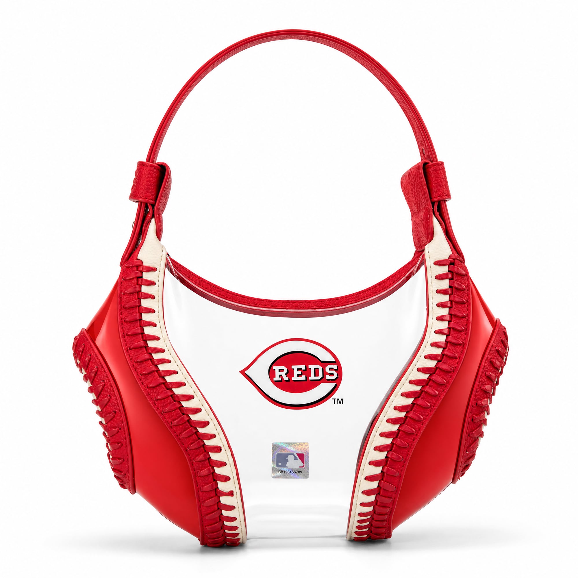 Montana West Cincinnati Reds Clear Slouchy Shoulder Bag