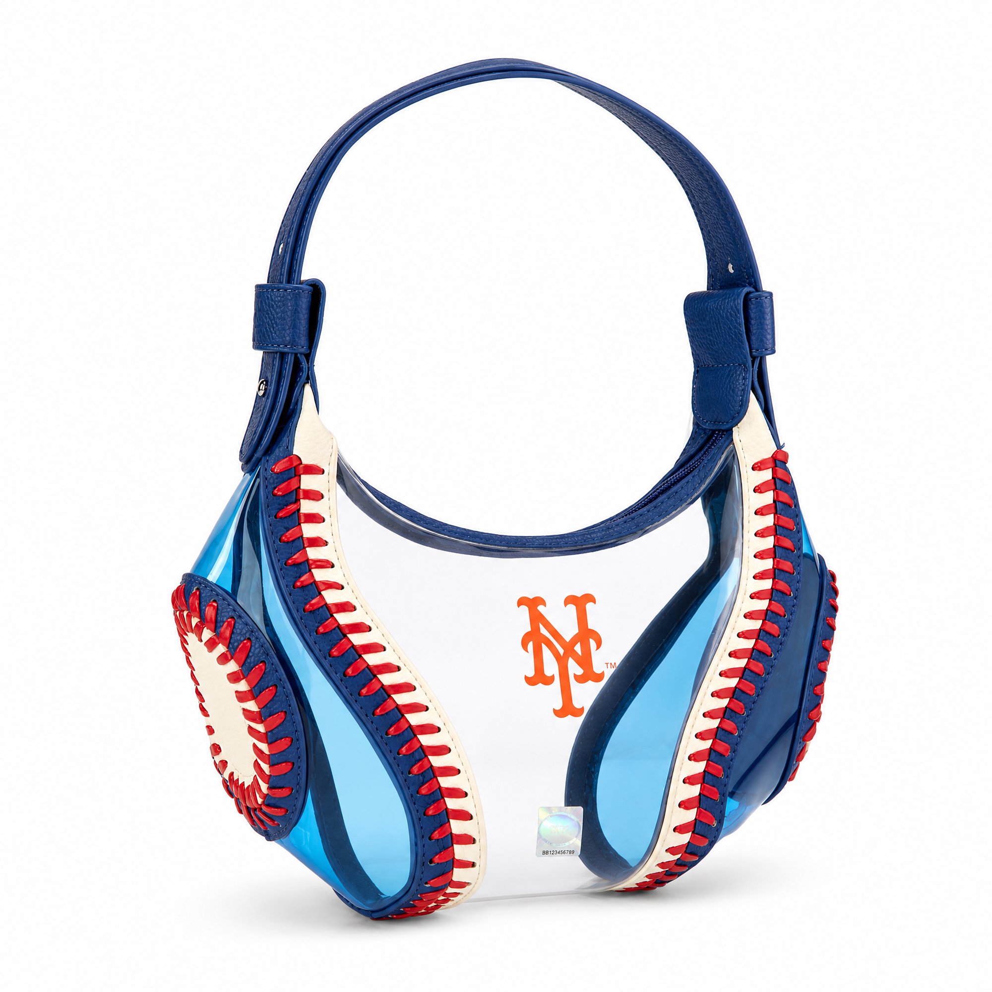 Montana West New York Mets Clear Slouchy Shoulder Bag