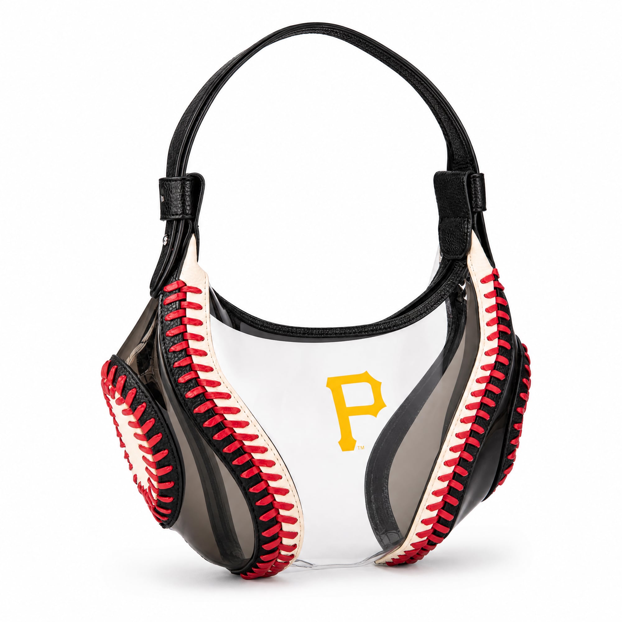 Montana West Pittsburgh Pirates Clear Slouchy Shoulder Bag