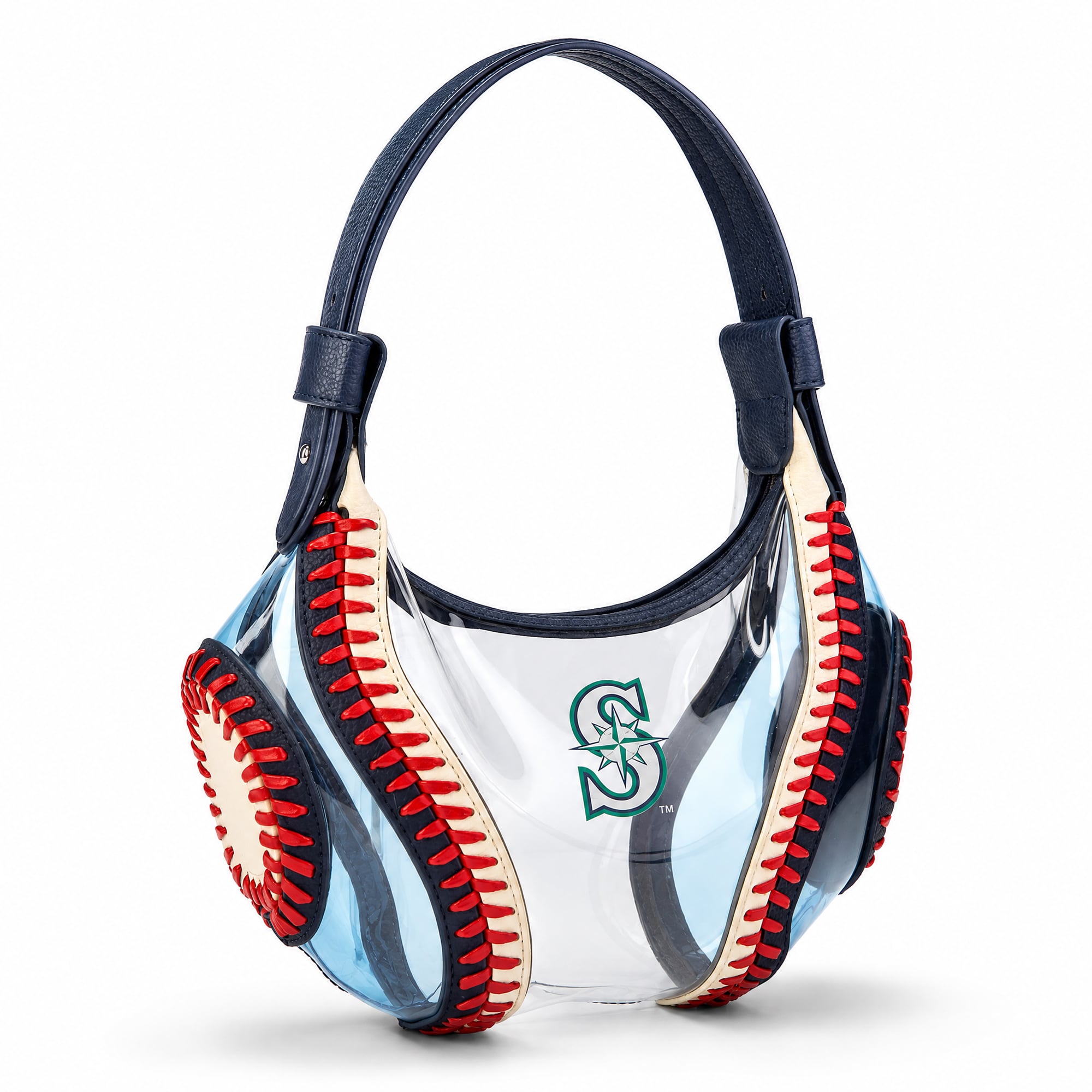 Montana West Seattle Mariners Clear Slouchy Shoulder Bag