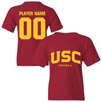 Youth Cardinal USC Trojans NIL Pick-A-Player Football Shirsey T-Shirt