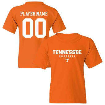 Youth Tennessee Orange Tennessee Volunteers NIL Pick-A-Player Football Shirsey T-Shirt