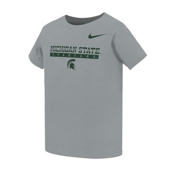 Toddler Nike Gray Michigan State Spartans Name Bar Legend Dri-FIT T-Shirt