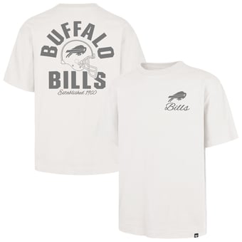 Men's '47 Off White Buffalo Bills Photon Dust Foundation T-Shirt