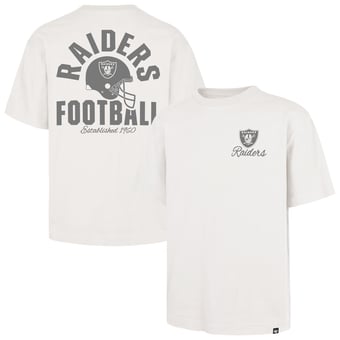 Men's '47 Off White Las Vegas Raiders Photon Dust Foundation T-Shirt