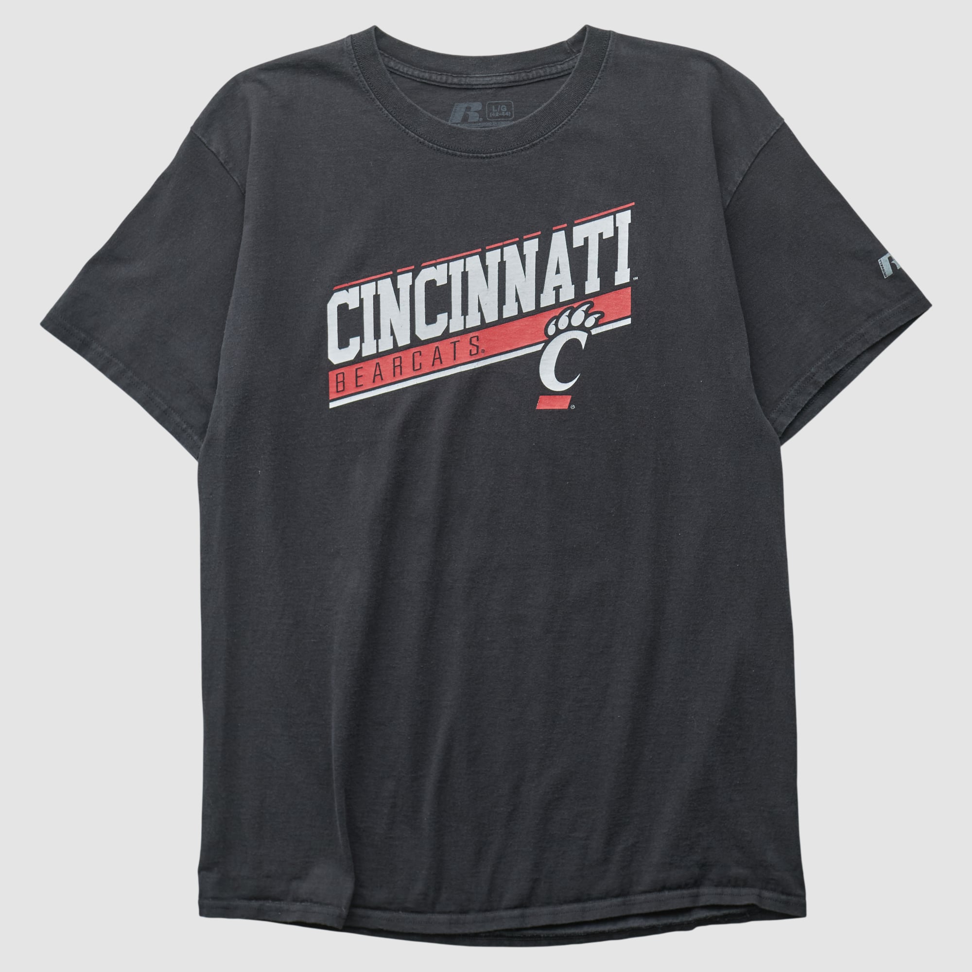 Cincinnati Bearcats Russell 2010s T-shirt - Black - S by Fanatics Real Vintage