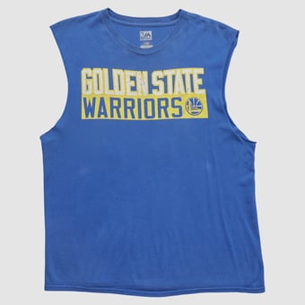 Golden State Warriors Majestic 2010s Tank - Blue - M by Fanatics Real Vintage