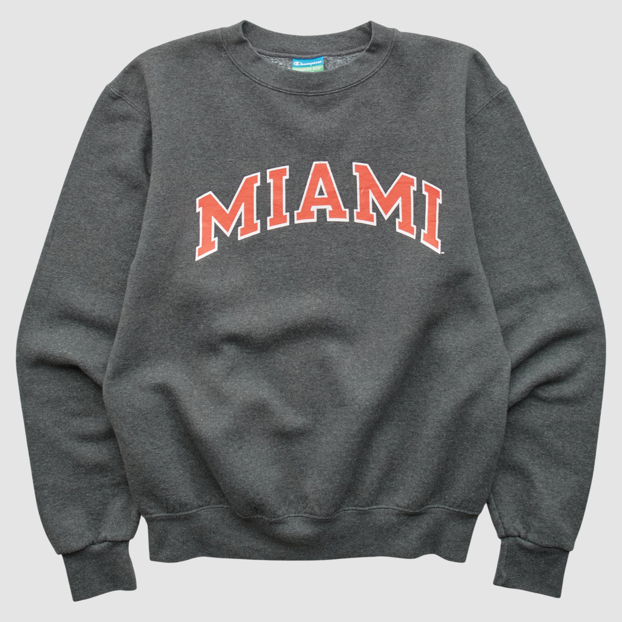 Miami University RedHawks Champion 2010s Pullover Sweatshirt - Charcoal - XS by Fanatics Real Vintage