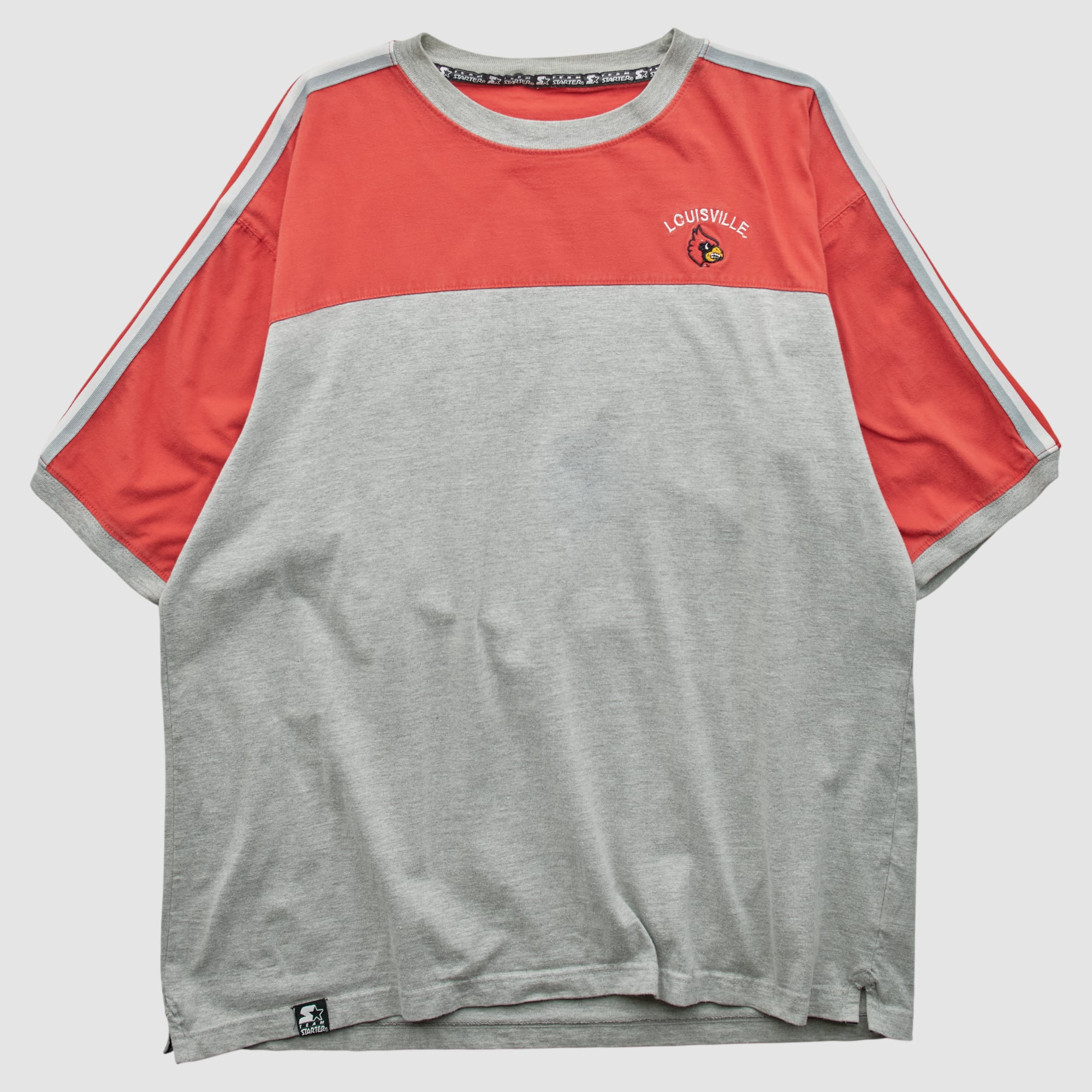 Louisville Cardinals Starter 2000s T-shirt - Gray - XL by Fanatics Real Vintage