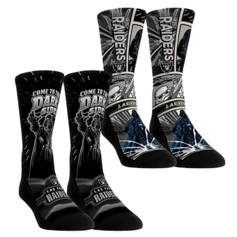 Unisex Rock Em  Black Las Vegas Raiders Star Wars Empire Two-Pack Crew Socks