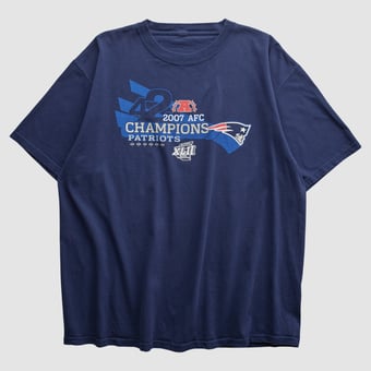 Super Bowl XLII 2007 T-shirt - Navy - L by Fanatics Real Vintage