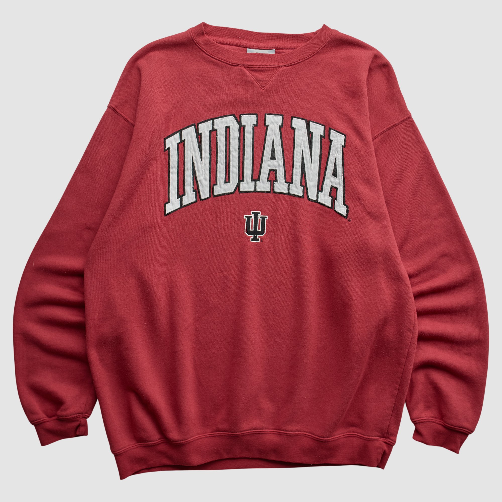 Indiana Hoosiers J America Sportswear 2000s Pullover Sweatshirt - Red - M by Fanatics Real Vintage