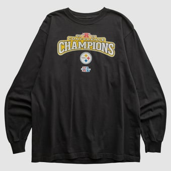 Super Bowl XL Reebok 2005 Long Sleeve T-shirt - Black - M by Fanatics Real Vintage