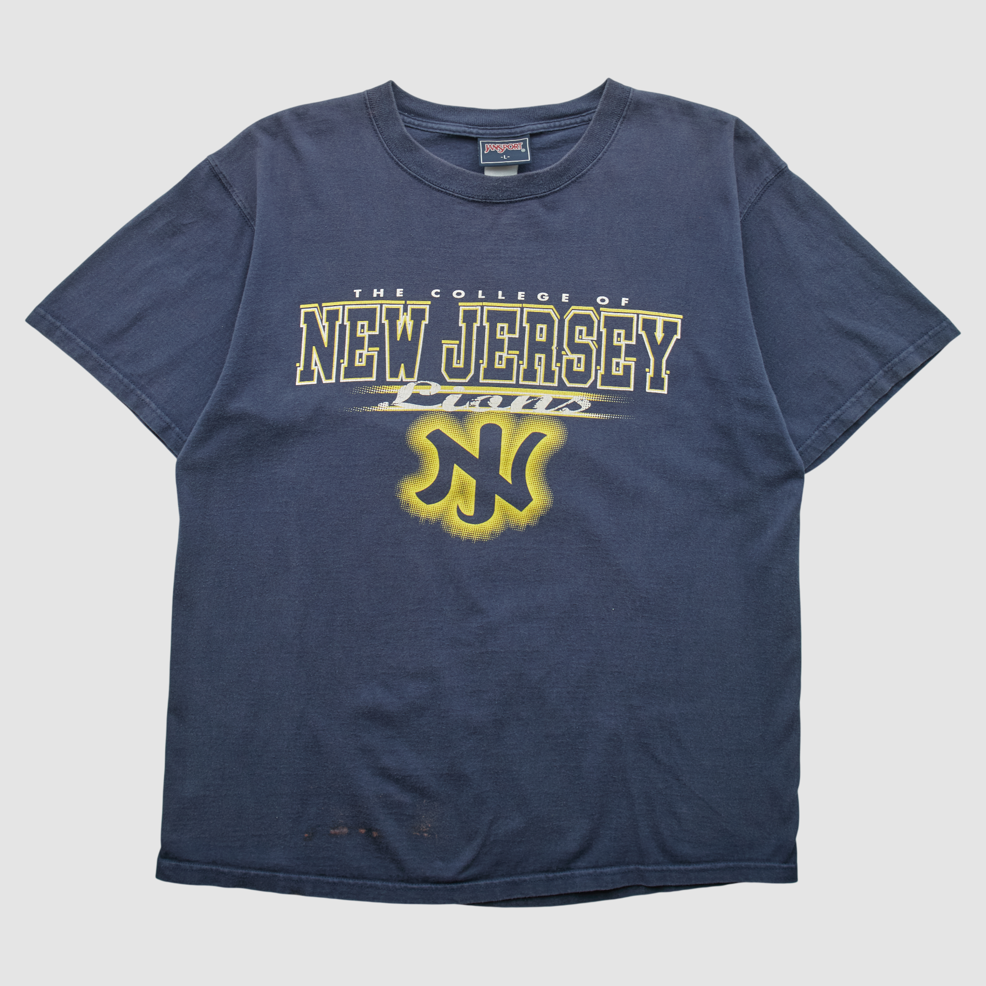 The College of New Jersey Lions Jansport 2000s T-shirt - Navy - L by Fanatics Real Vintage