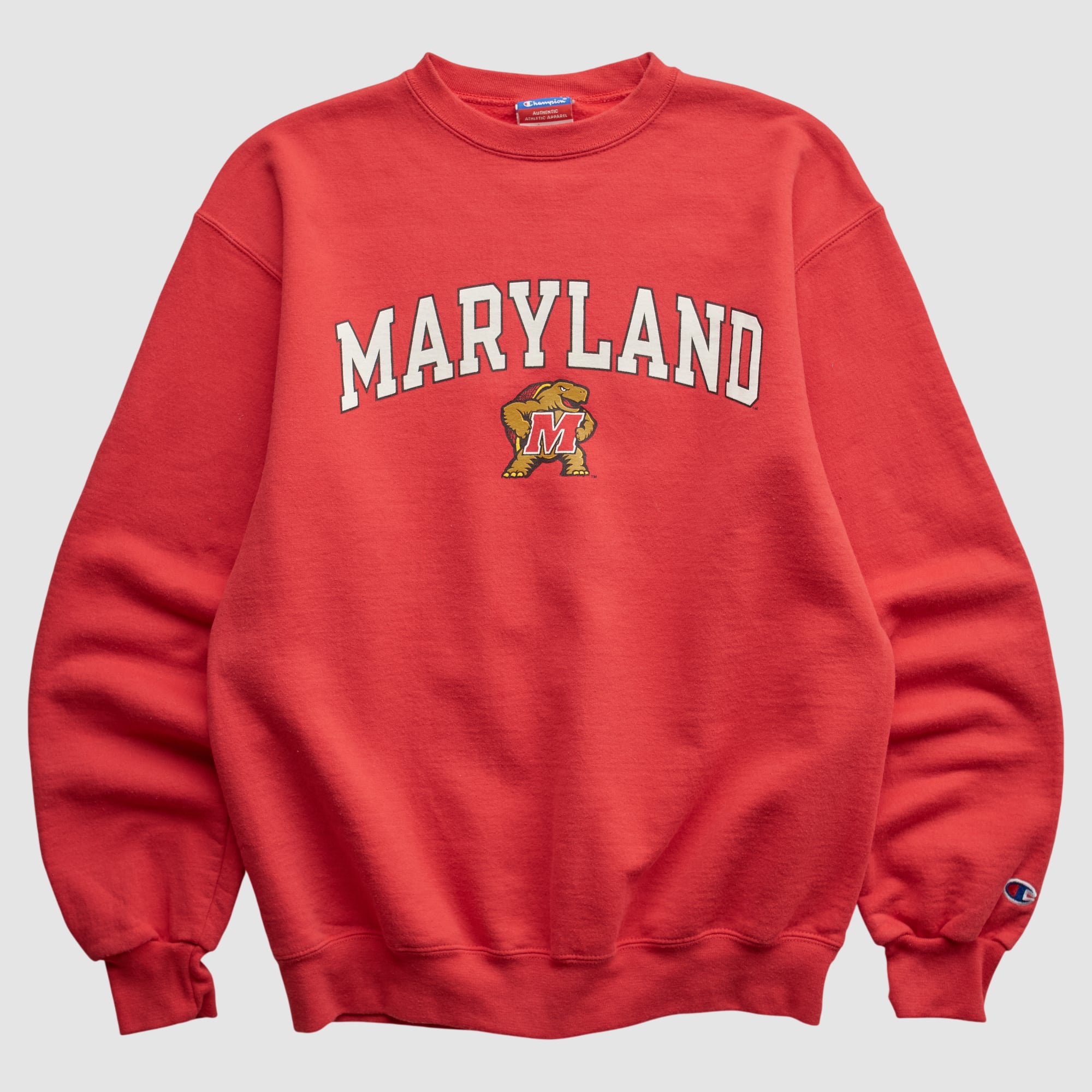 Maryland Terrapins Champion 2000s Pullover Sweatshirt - Red - XS by Fanatics Real Vintage