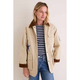 Women's Tuckernuck Stone Dallas Cowboys Full-Snap Barn Jacket