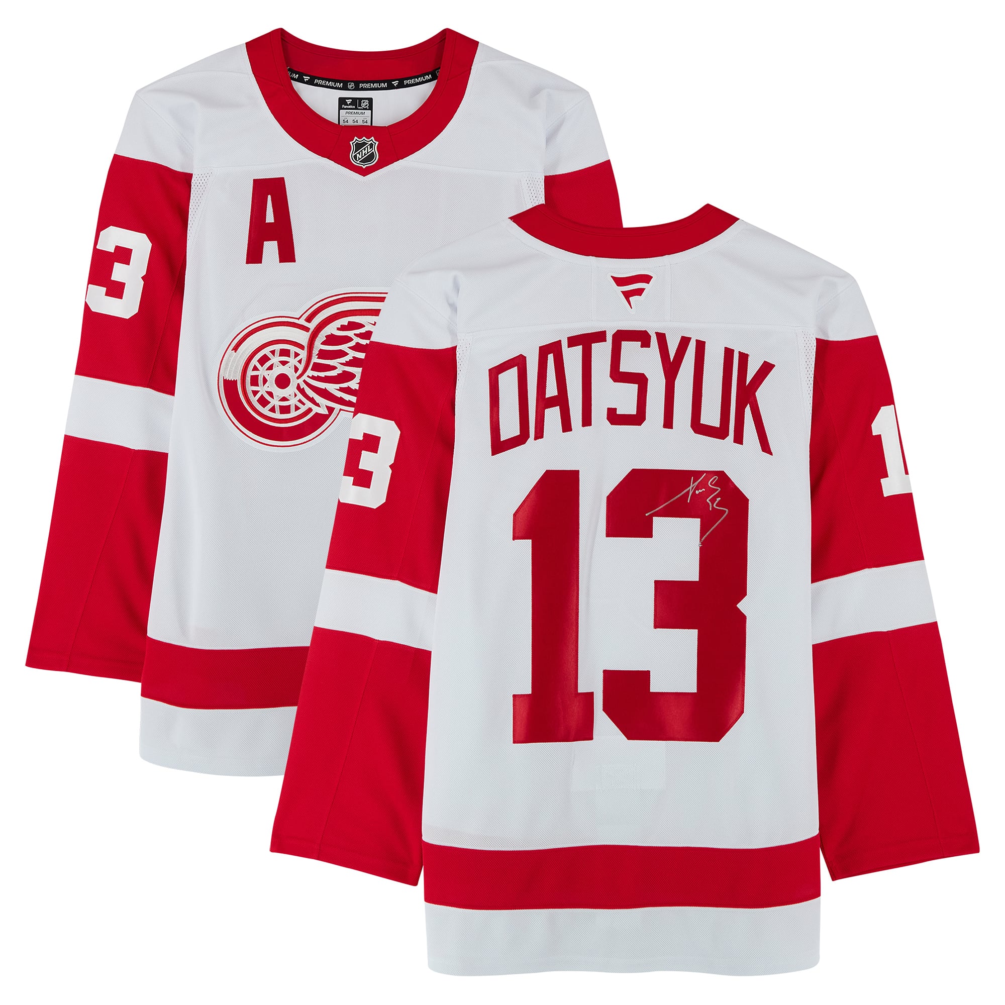 Pavel Datsyuk Detroit Red Wings Autographed White Fanatics Premium Jersey
