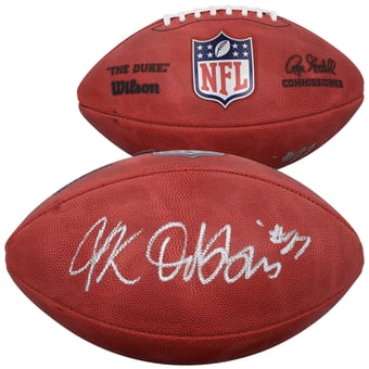 J.K. Dobbins Denver Broncos Autographed Duke Full Color Football