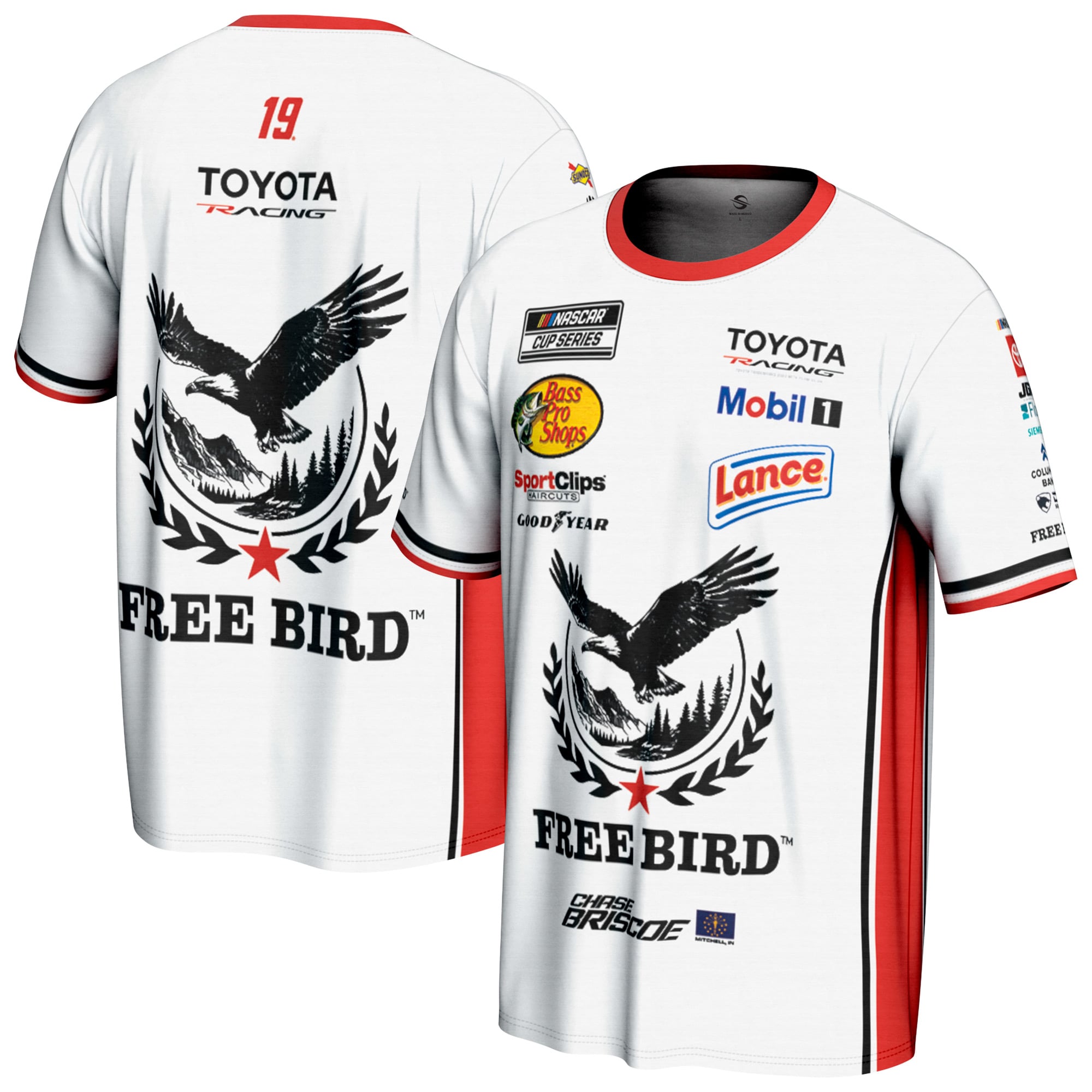 Men’s ProSphere White Chase Briscoe Free Bird T-Shirt Men’s ProSphere White Chase Briscoe Free Bird T-Shirt
