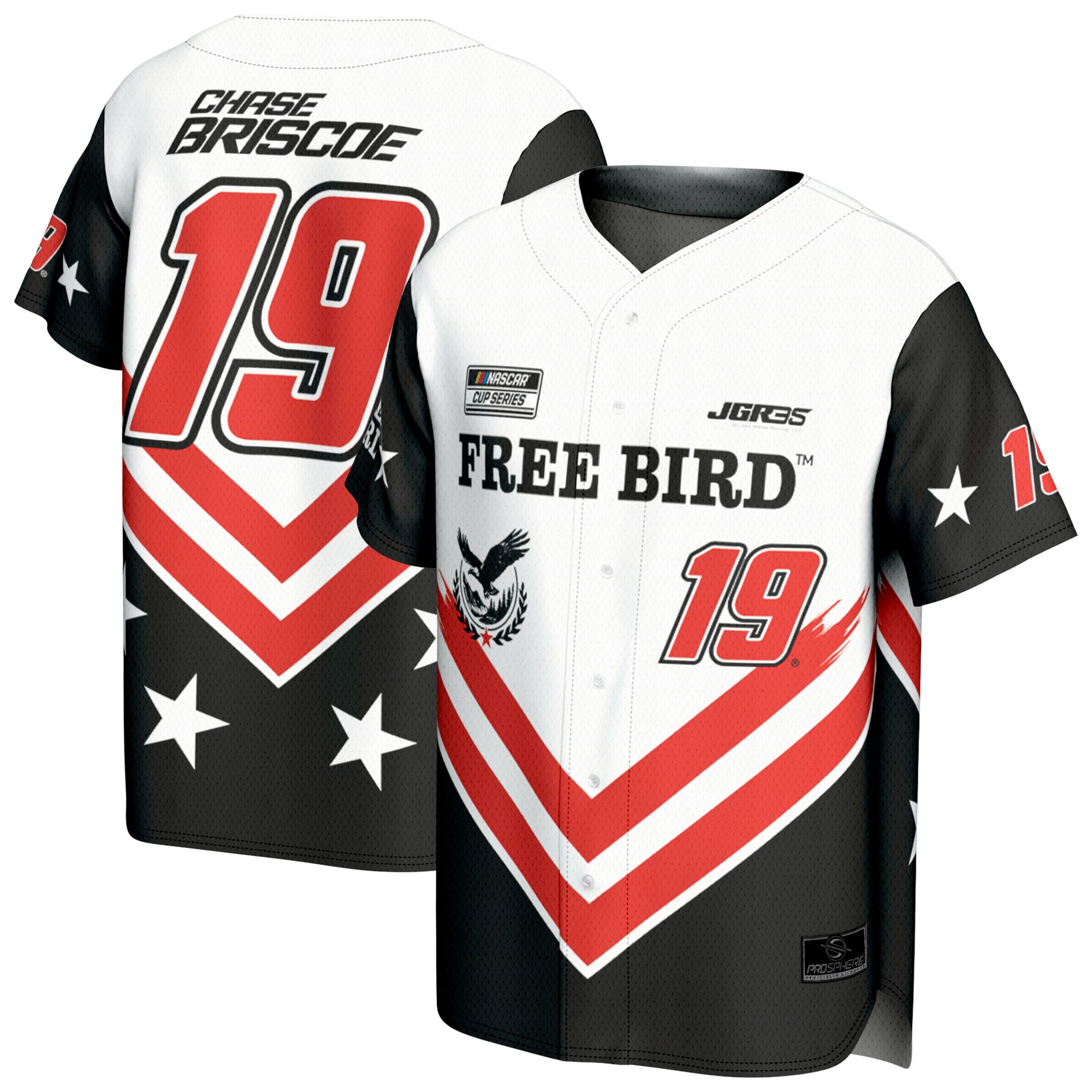 Men’s ProSphere White Chase Briscoe Free Bird Baseball Jersey Men’s ProSphere White Chase Briscoe Free Bird Baseball Jersey